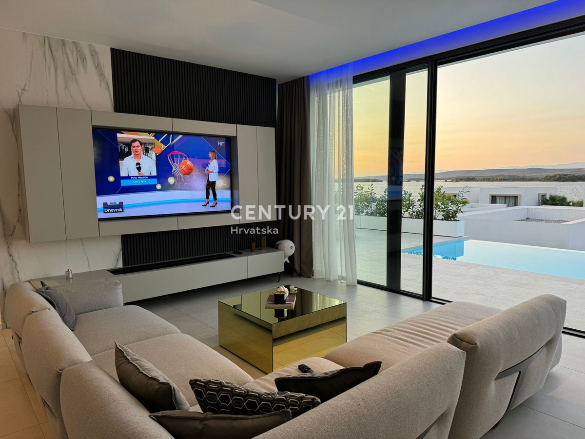 Pašman, Tkon, fronte mare, villa di lusso con piscina, garage e sauna