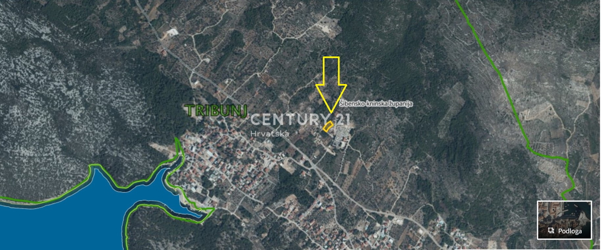 Tribunj - Provincia di Sebenico - terreno edificabile con vista mare