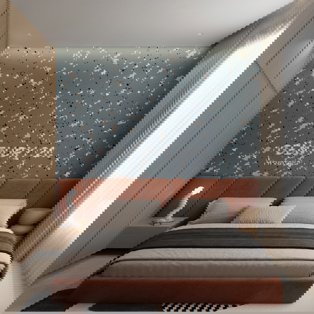 ZADAR, LJUBAČ, LUSSUOSO. NUOVO. S5= 98,80 m2 + terrazza sul tetto 120 m2, 2° piano, 50 m DAL MARE E DALLA SPIAGGIA, VISTA MARE