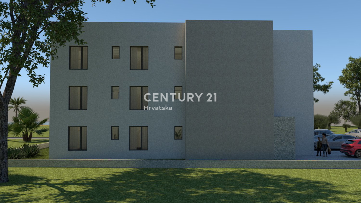 ZADAR, LJUBAČ, LUSSUOSO. NUOVO. S5= 98,80 m2 + terrazza sul tetto 120 m2, 2° piano, 50 m DAL MARE E DALLA SPIAGGIA, VISTA MARE