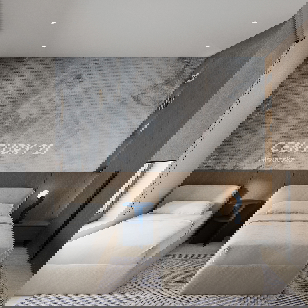 ZADAR, LJUBAČ, LUSSUOSO. NUOVO. S5= 98,80 m2 + terrazza sul tetto 120 m2, 2° piano, 50 m DAL MARE E DALLA SPIAGGIA, VISTA MARE