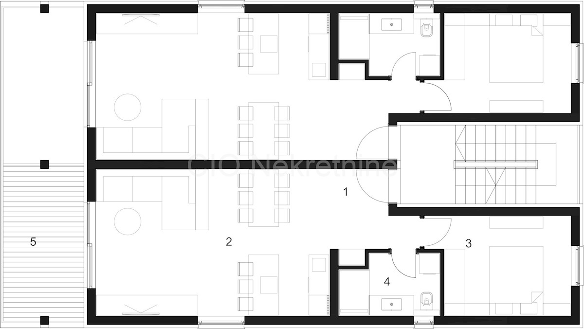 Trogir, Čiovo, Okrug Gornji, appartamento 62,42 m2, parcheggio, nuova costruzione