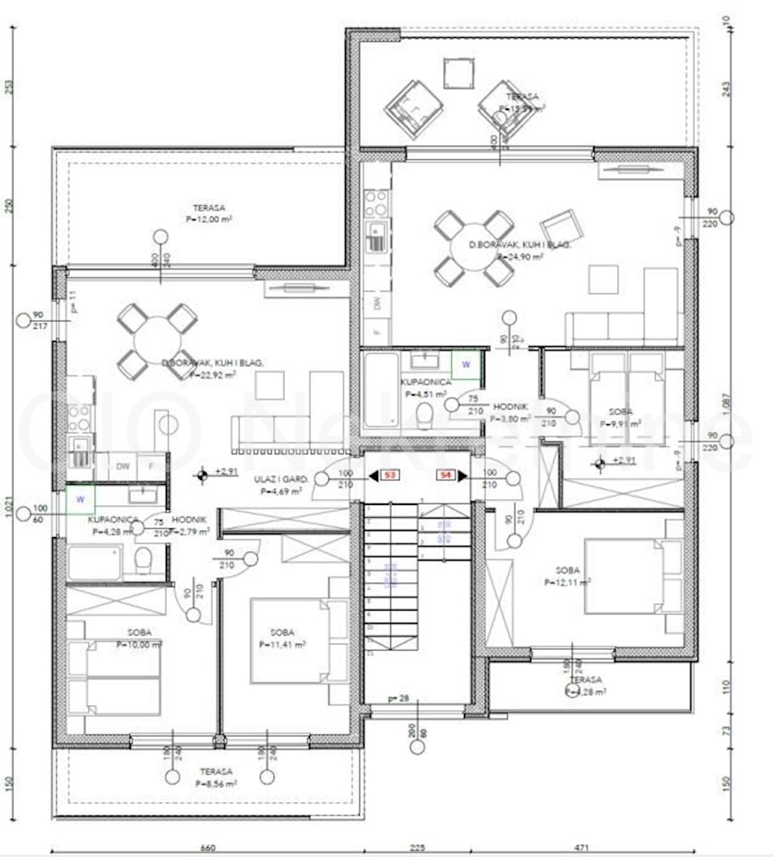 Čiovo, Okrug Gornji, appartamento bilocale 75,10 m2, in vendita