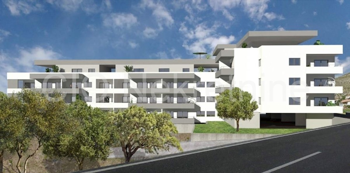 Trogir, Seget Donji, appartamento bilocale 75,23 m2, nuova costruzione, in vendita