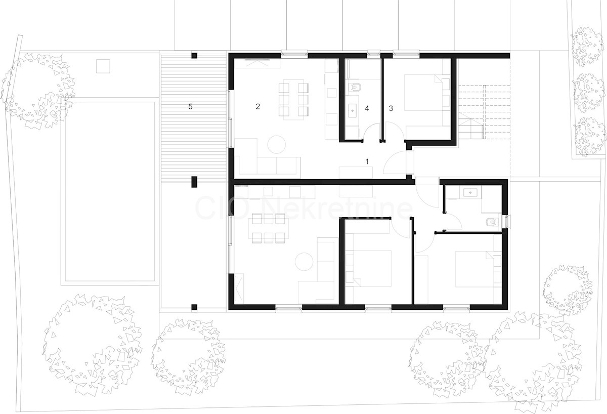 Trogir, Čiovo, Okrug Gornji, appartamento 59,05 m2, parcheggio, nuova costruzione