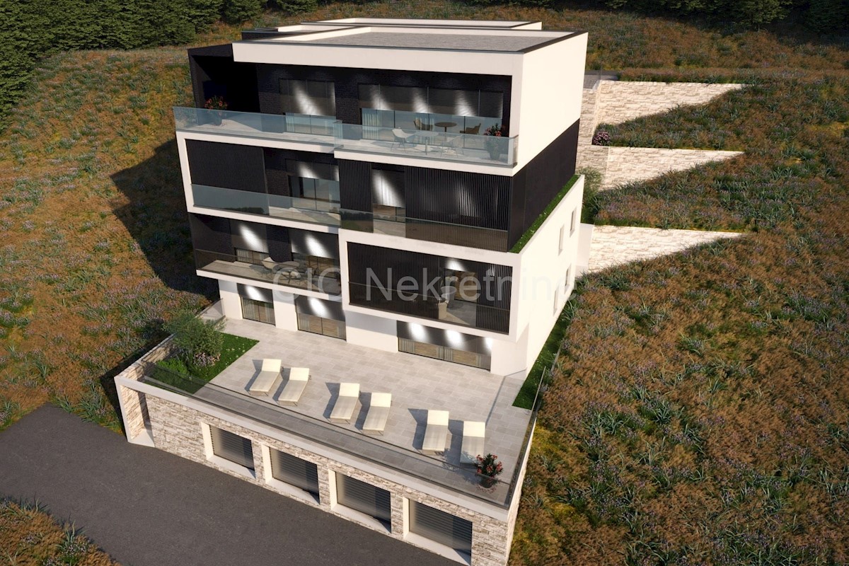 Omiš, nuova costruzione, appartamento bilocale 77,50 m2, in vendita