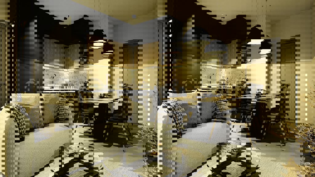 Rogoznica, nuovo edificio, appartamento con due camere da letto, 68 m2, 1° piano