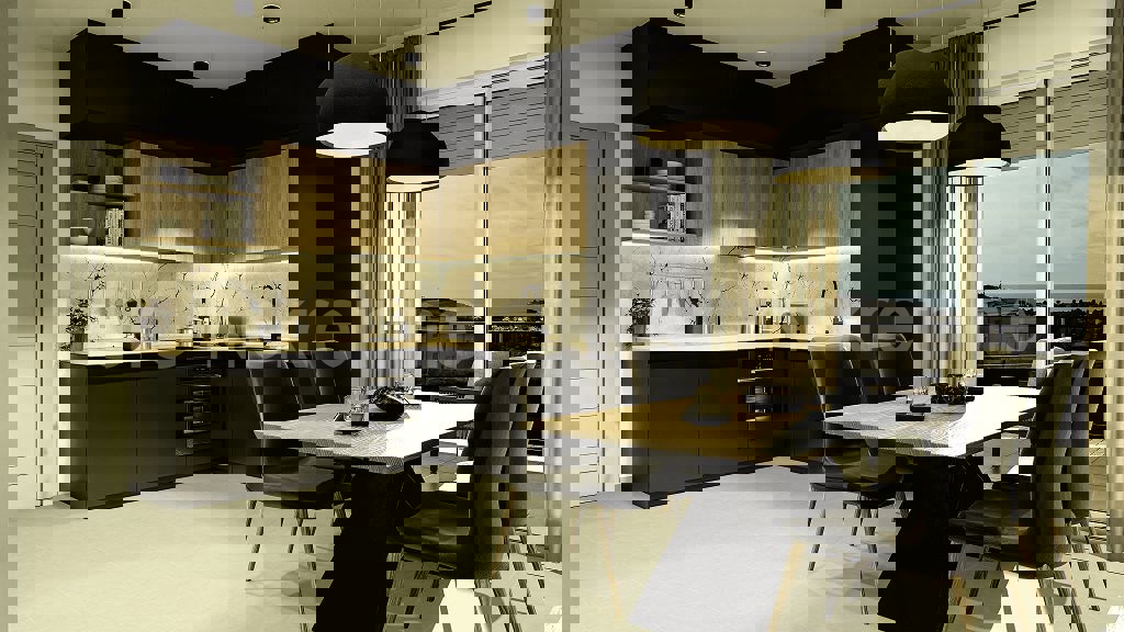 Rogoznica, nuovo edificio, appartamento con due camere da letto, 68 m2, 1° piano