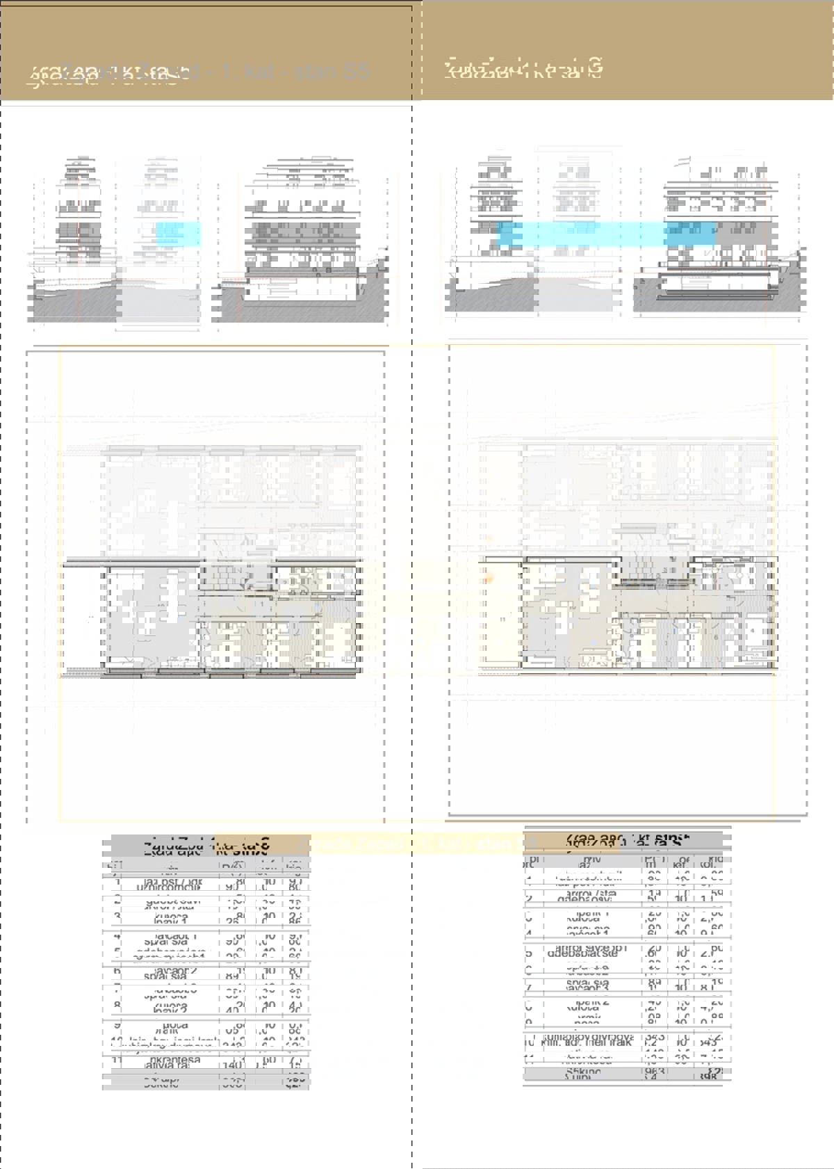 Kaštel Sućurac, appartamento con tre camere da letto, prima fila al mare, nuova costruzione