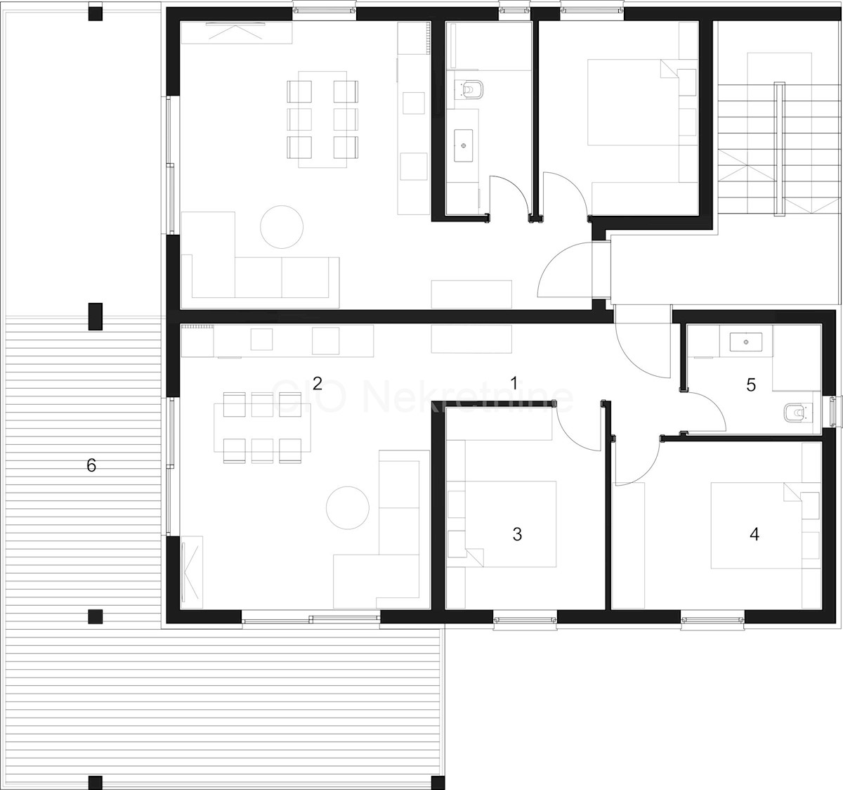 Trogir, Čiovo, Okrug Gornji, appartamento 71,71 m2, parcheggio, nuova costruzione