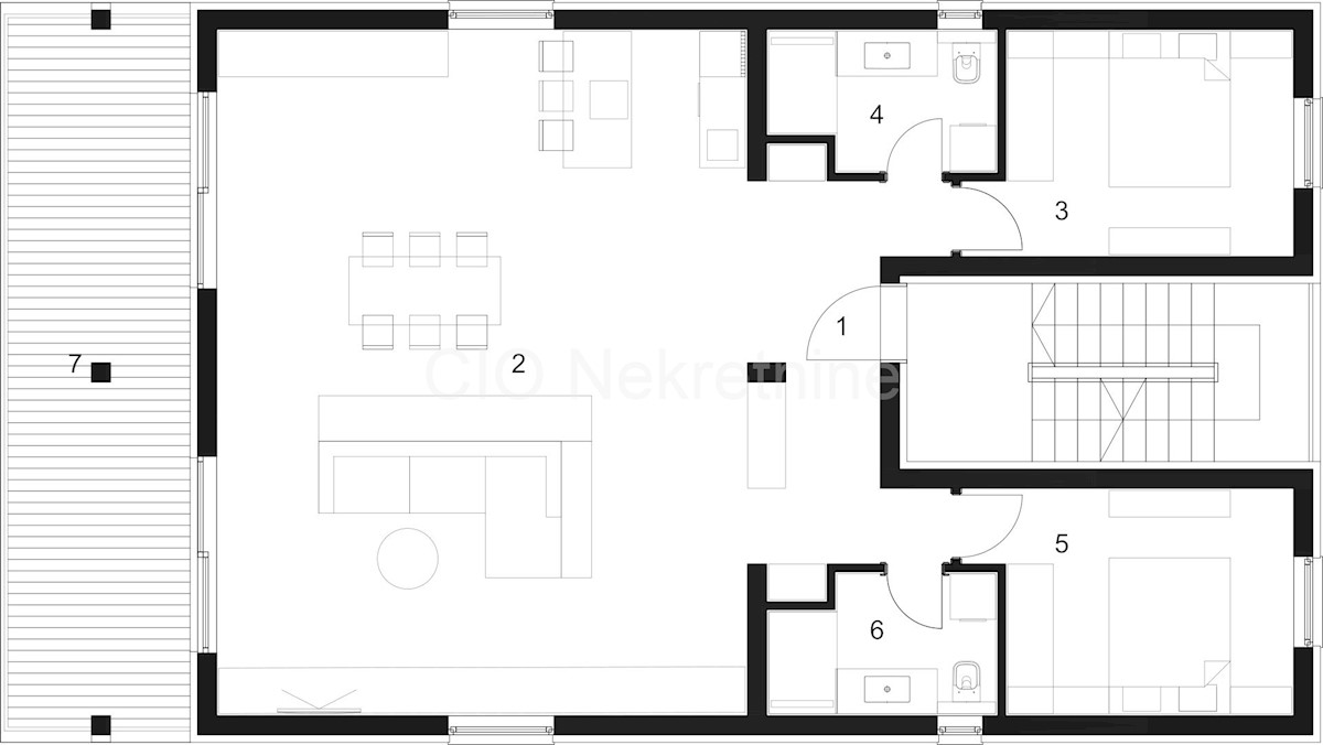 Trogir, Čiovo, Okrug Gornji, appartamento 126,89 m2, parcheggio, nuova costruzione