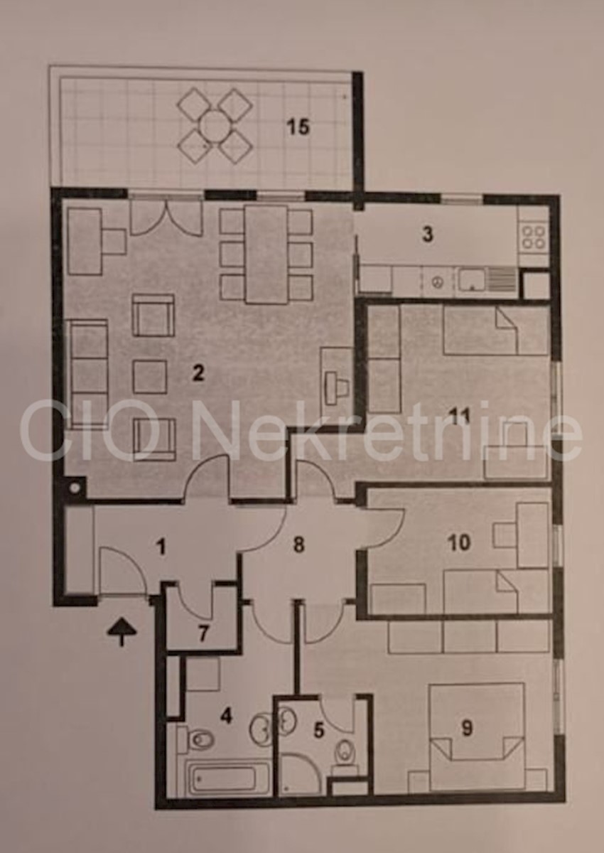 Spalato, Brodarica, appartamento trilocale confortevole, in vendita