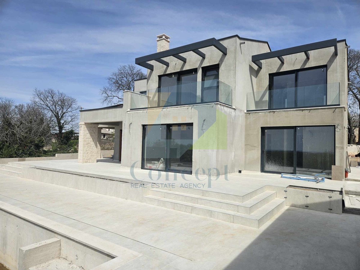 Poreč, dintorni, Splendida villa di lusso con piscina e vista mare