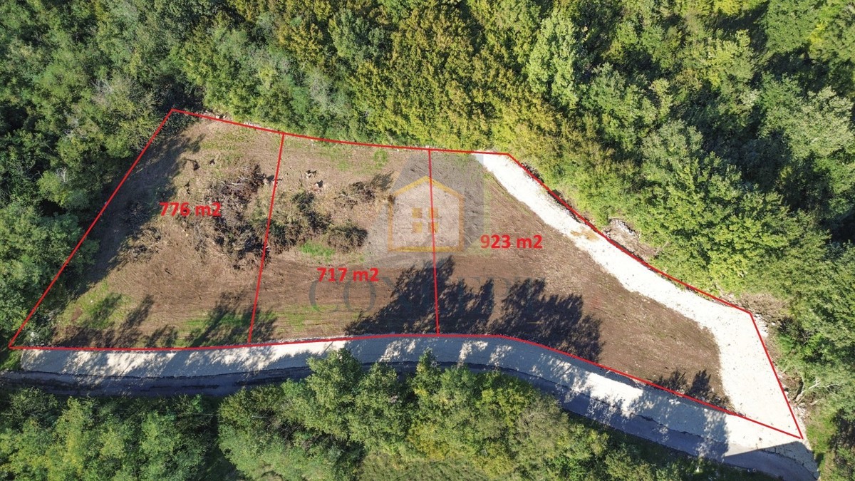 Poreč, dintorni, Terreno edificabile con progetto, 12 km dal mare