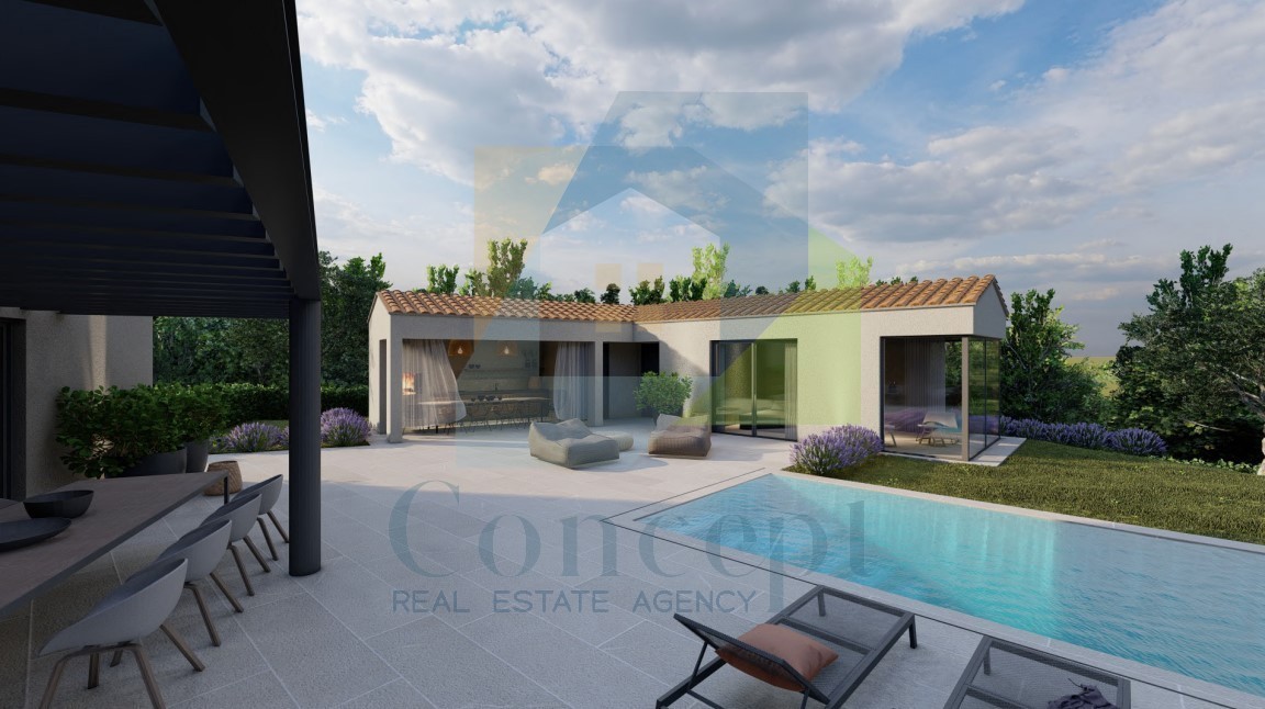 Motovun, surroundings, Designer villa with pool and sea view