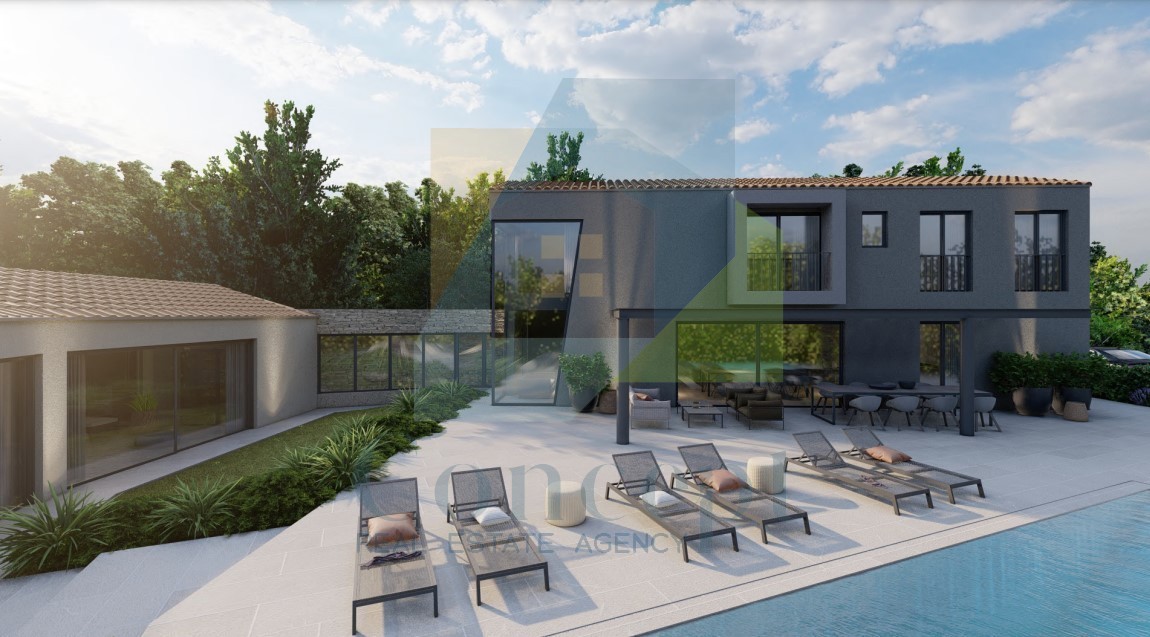 Motovun, surroundings, Designer villa with pool and sea view