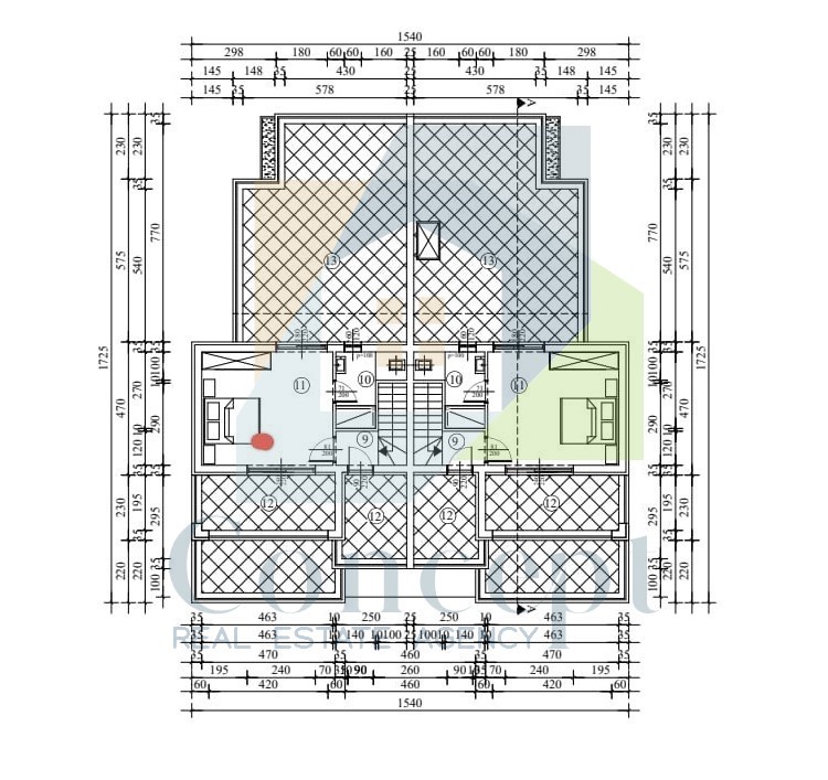 Poreč, dintorni, Lussuoso appartamento su due piani con vista mare, a 3 km dal mare.