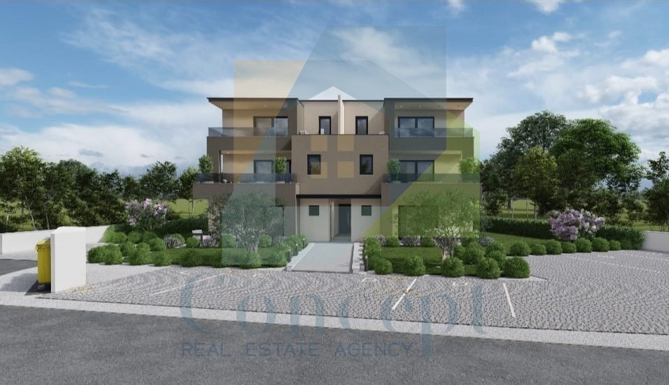 Poreč, dintorni, Lussuoso appartamento su due piani con vista mare, a 3 km dal mare.