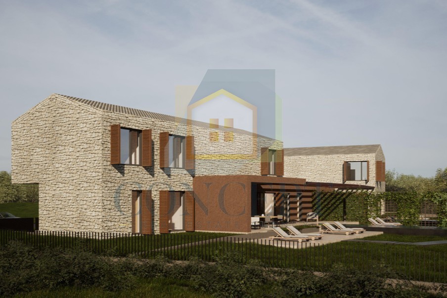 Poreč, Vižinada, dintorni, Progetto per la costruzione di 2 ville di lusso, 12 km dal mare