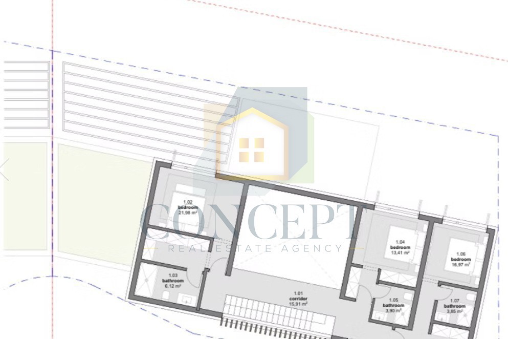 Poreč, Vižinada, dintorni, Progetto per la costruzione di 2 ville di lusso, 12 km dal mare