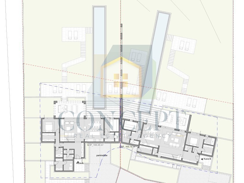 Poreč, Vižinada, dintorni, Progetto per la costruzione di 2 ville di lusso, 12 km dal mare