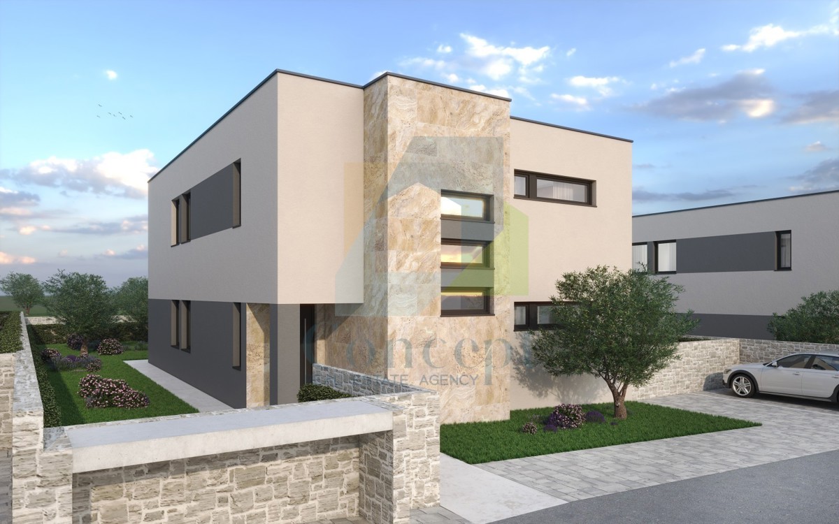 Pula, zona circostante, Moderna villa a 450 m dal mare con vista sui Brioni.