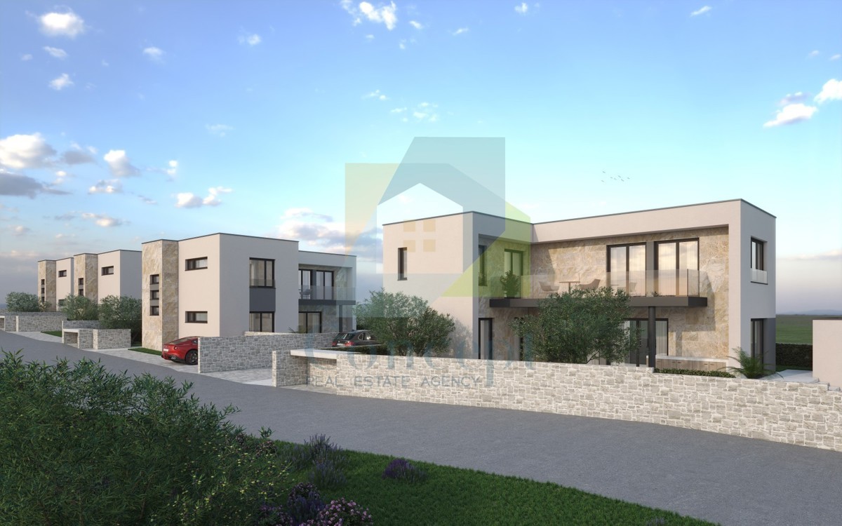 Pula, zona circostante, Moderna villa a 450 m dal mare con vista sui Brioni.