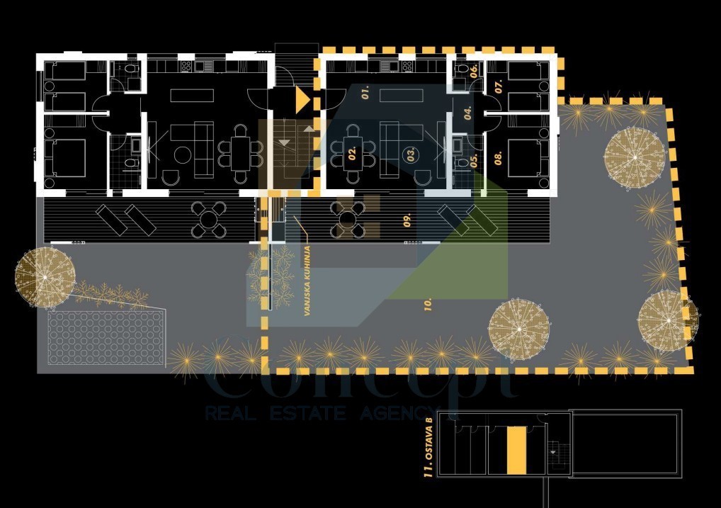 Umag, dintorni, Appartamento al piano terra con ampio giardino, 2 km dal mare