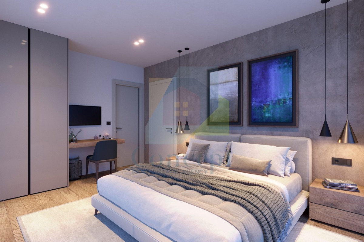 Poreč e dintorni, Lussuosa casa bifamiliare con vista mare, a 10 km dal mare