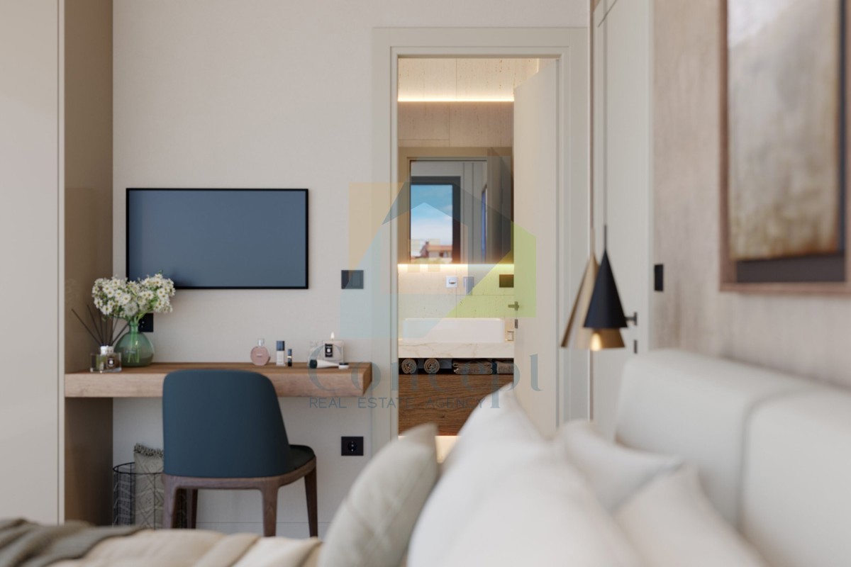 Poreč e dintorni, Lussuosa casa bifamiliare con vista mare, a 10 km dal mare