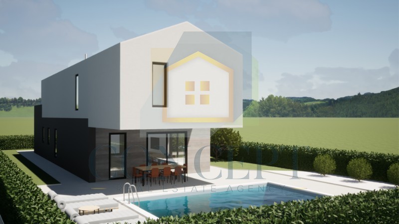 Poreč, dintorni, Moderna villa con piscina in posizione tranquilla, a 16 km dal mare