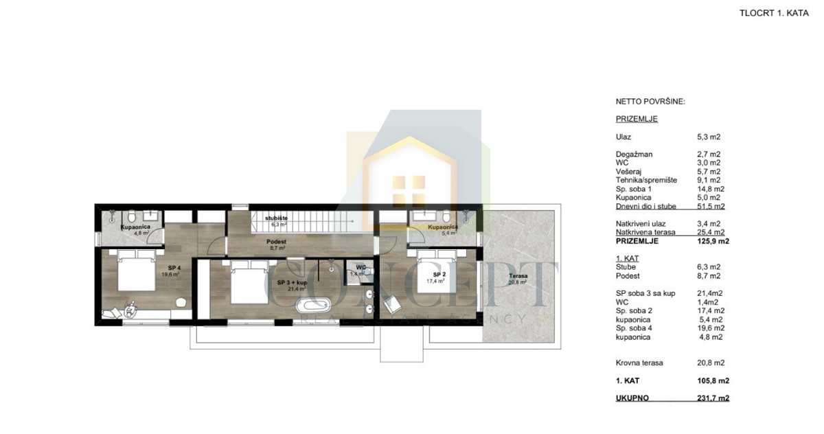 Poreč, dintorni, Moderna villa con piscina in posizione tranquilla, a 16 km dal mare