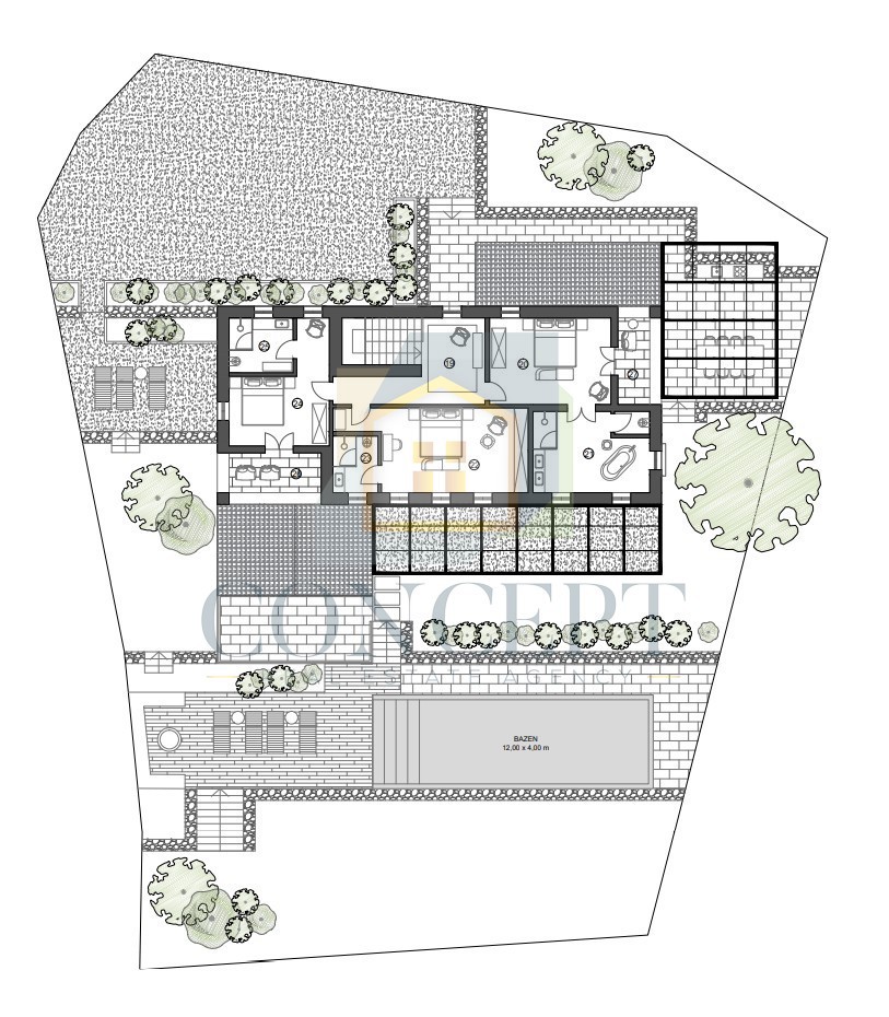 Novigrad, dintorni, Elegante villa di lusso in posizione splendida, a 9 km dal mare