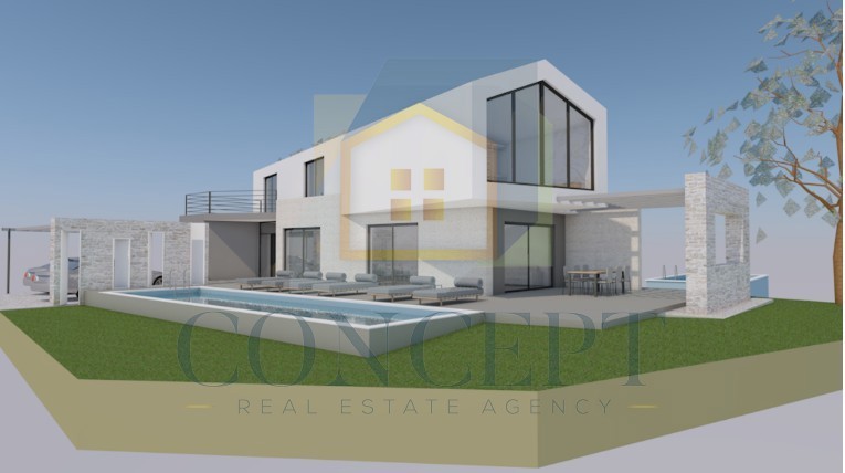 Poreč, dintorni, Moderna villa con piscina in posizione tranquilla, 16 km dal mare