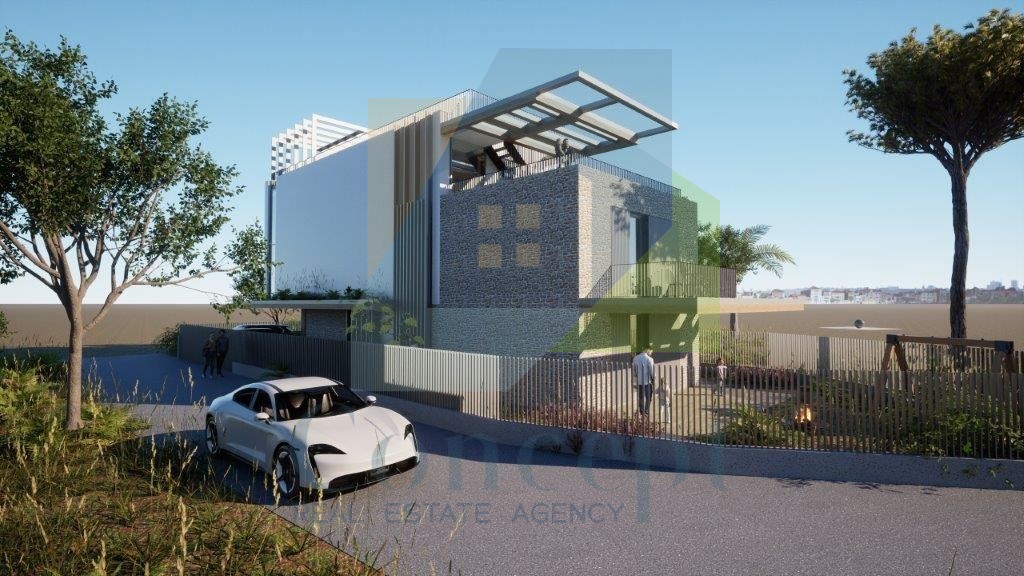 Umag, dintorni, terreno edificabile con permesso di costruzione a 500 m dal mare