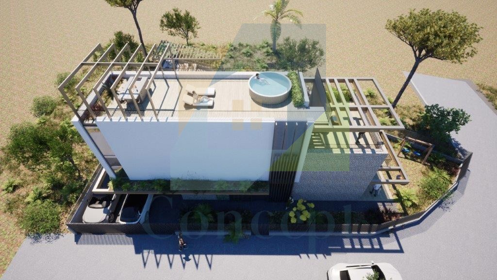 Umag, dintorni, terreno edificabile con permesso di costruzione a 500 m dal mare