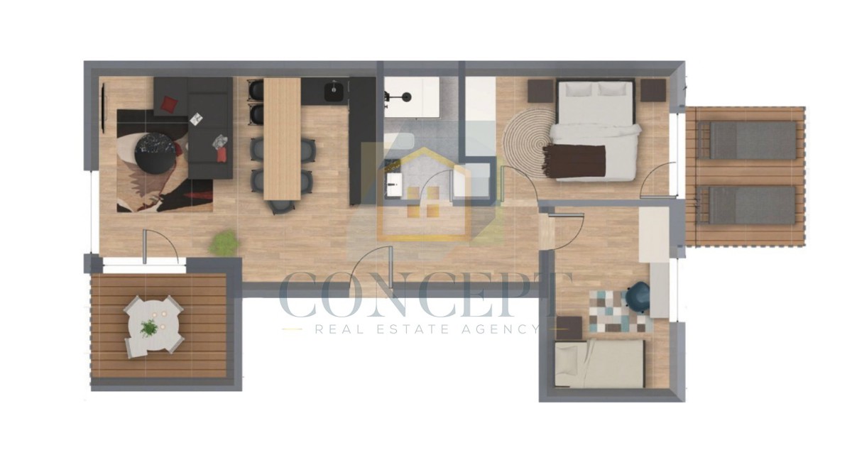 Poreč, dintorni, Appartamenti in edificio moderno in costruzione, a 3 km dal mare