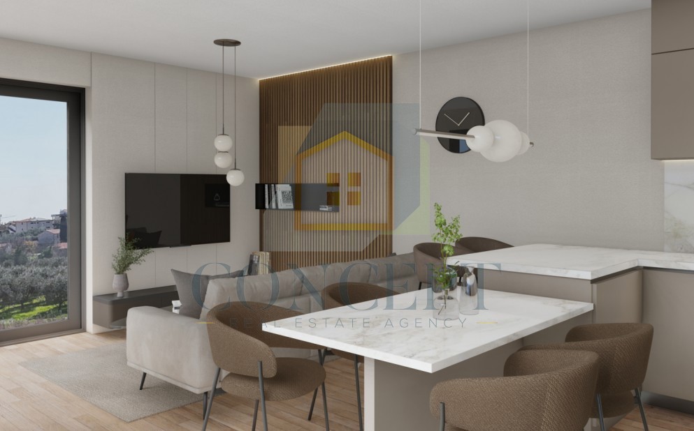 Poreč, dintorni, Appartamenti in edificio moderno in costruzione, a 3 km dal mare