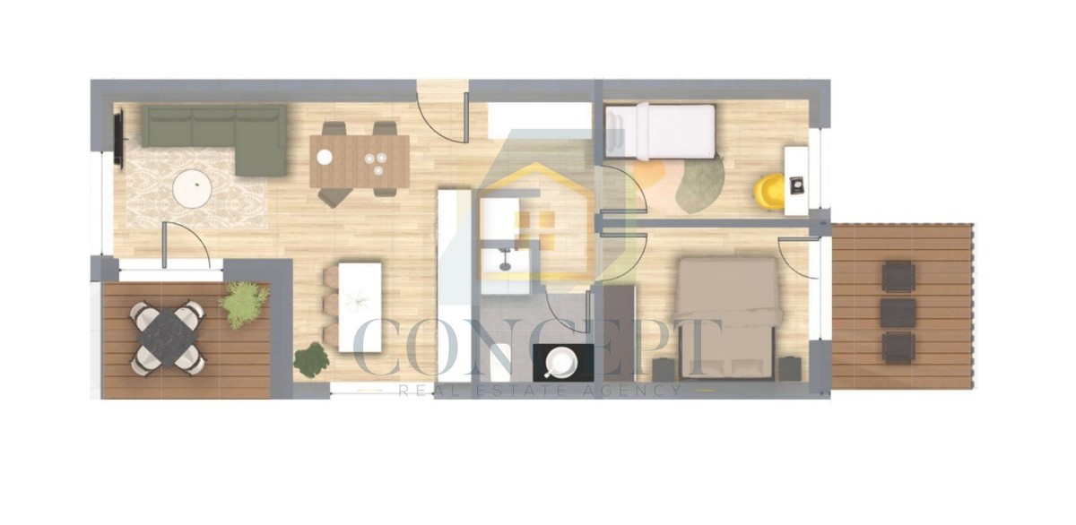 Poreč, dintorni, Appartamenti in edificio moderno in costruzione, a 3 km dal mare