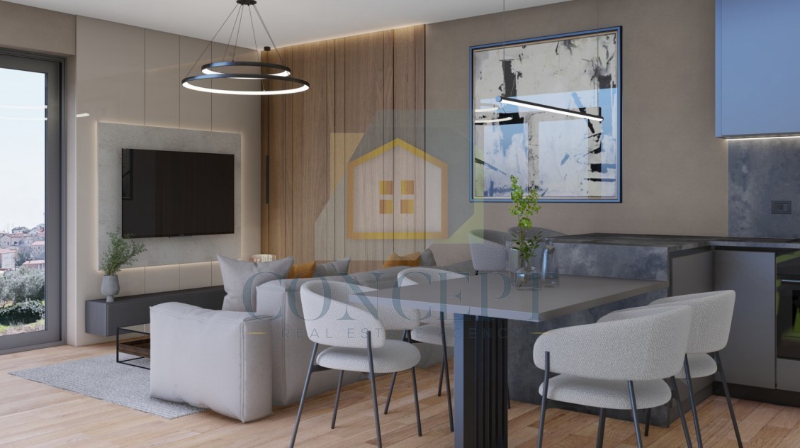 Poreč, dintorni, Appartamenti in edificio moderno in costruzione, a 3 km dal mare