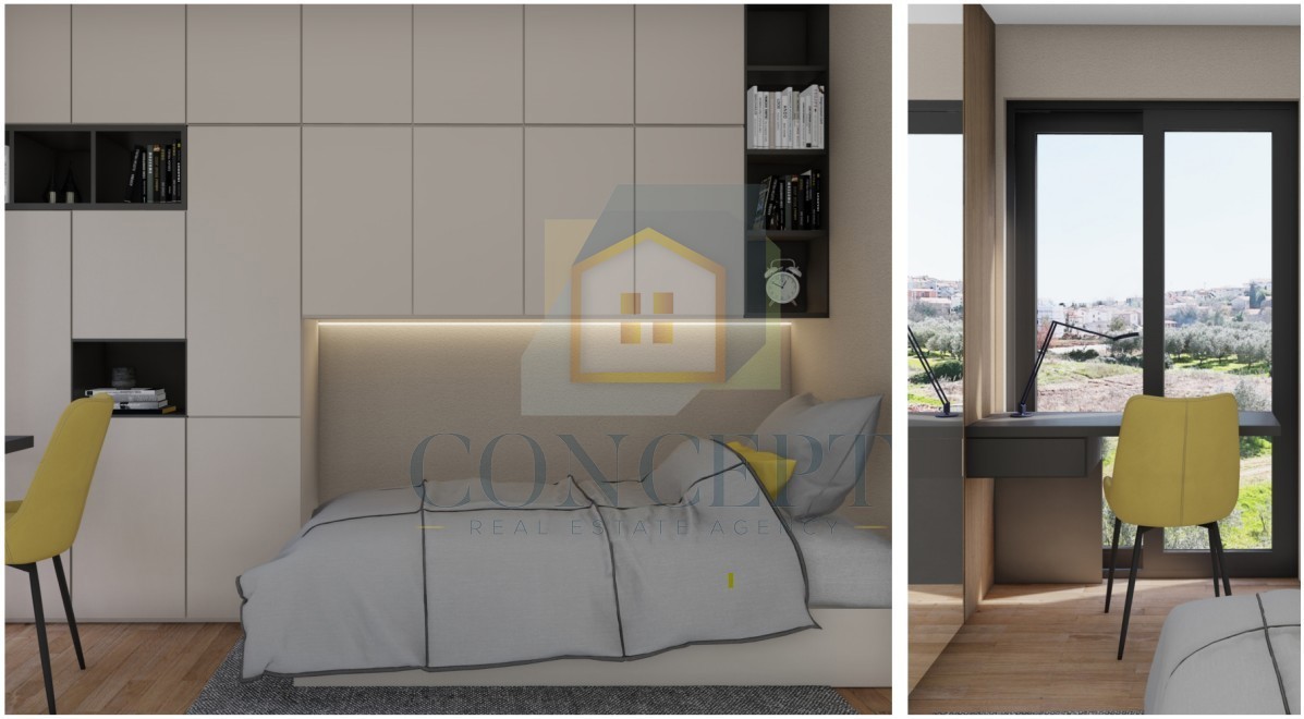 Poreč, dintorni, Appartamenti in edificio moderno in costruzione, a 3 km dal mare