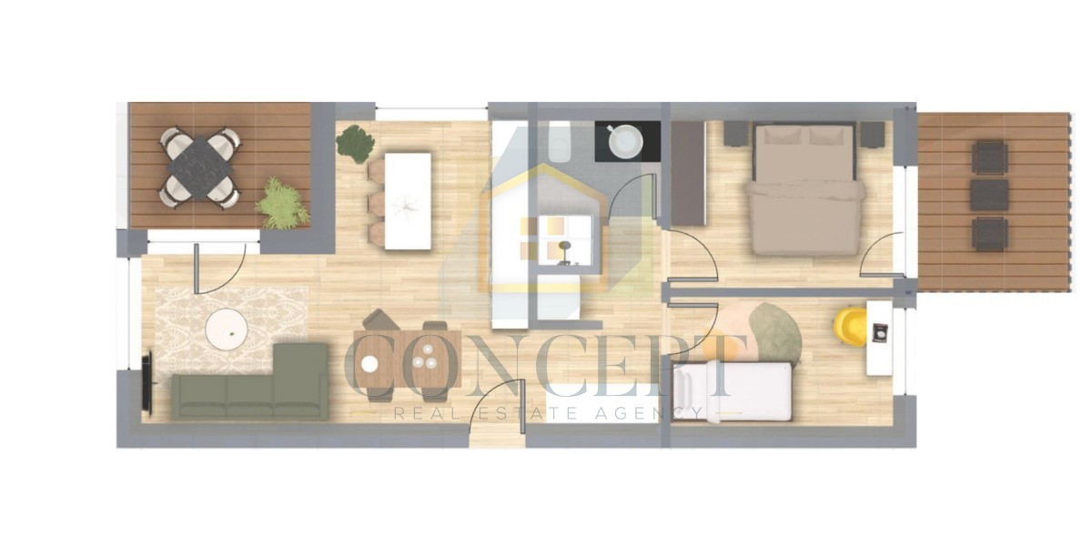 Poreč, dintorni, Appartamenti in edificio moderno in costruzione, a 3 km dal mare