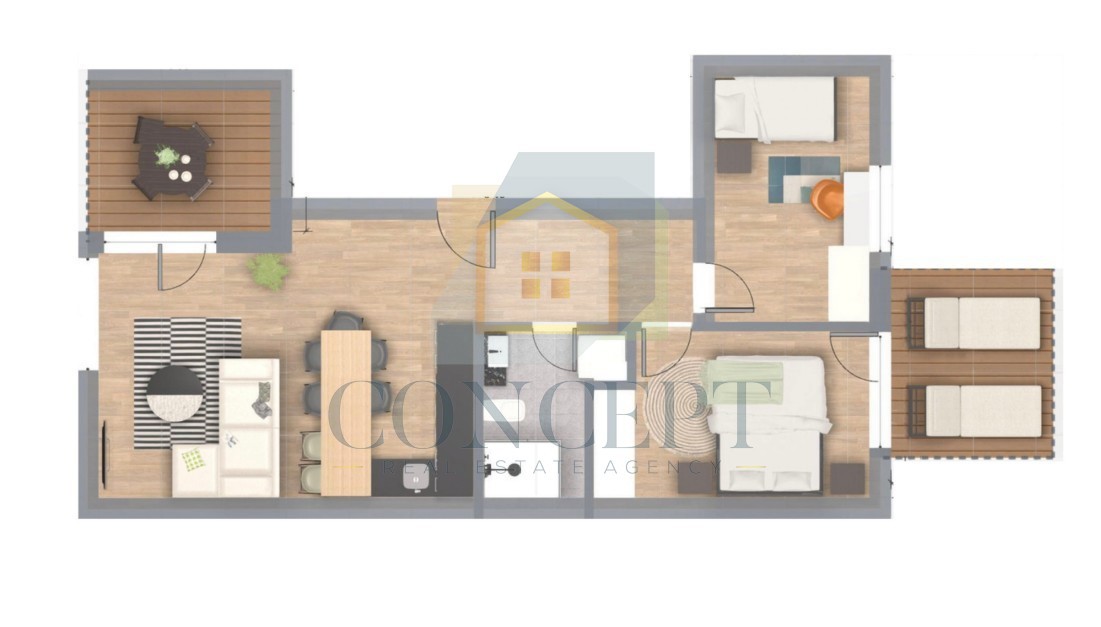 Poreč, dintorni, Appartamenti in edificio moderno in costruzione, a 3 km dal mare