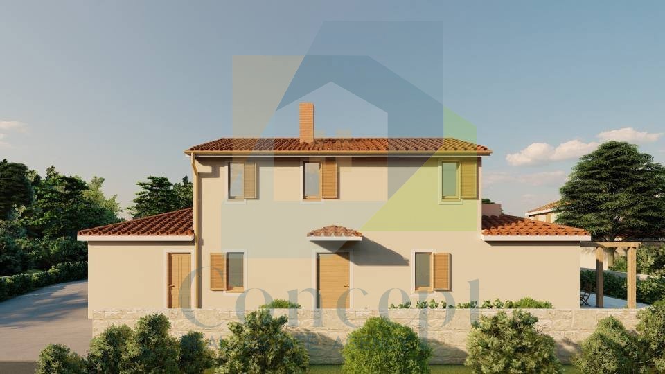 Poreč, dintorni, Casa unifamiliare in costruzione in una posizione splendida