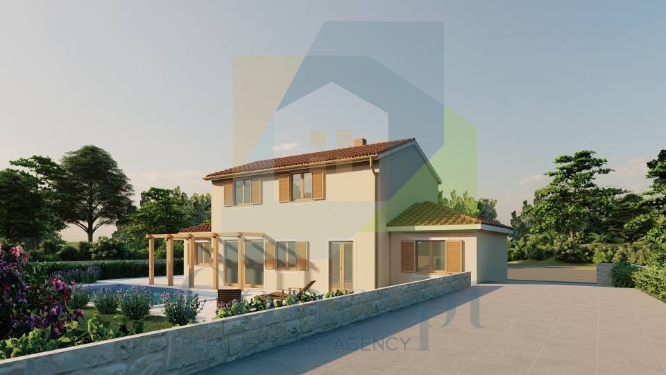 Poreč, dintorni, Casa unifamiliare in costruzione in una posizione splendida