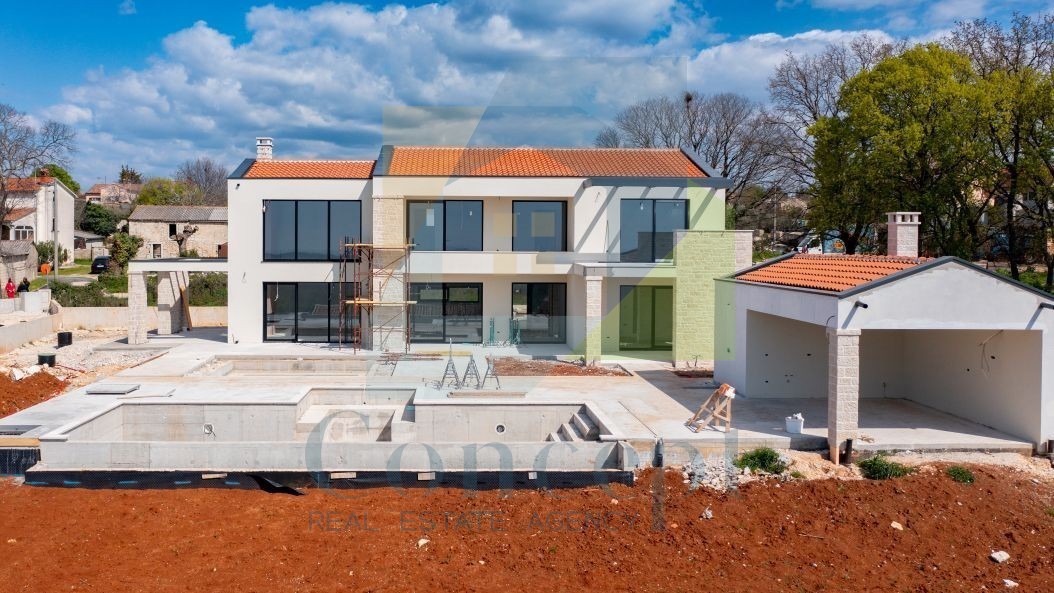 Poreč, dintorni, Splendida villa di lusso con piscina e vista mare