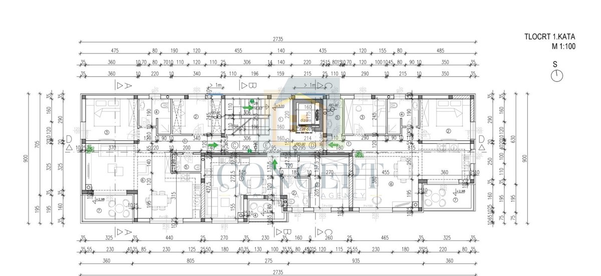Poreč, dintorni, Appartamento al 1° piano di nuova costruzione, 3 km dal mare