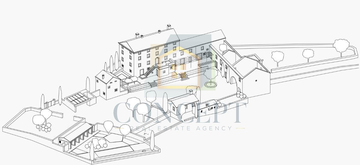 Buje, dintorni, Lussuosa proprietà veneziana in una posizione splendida