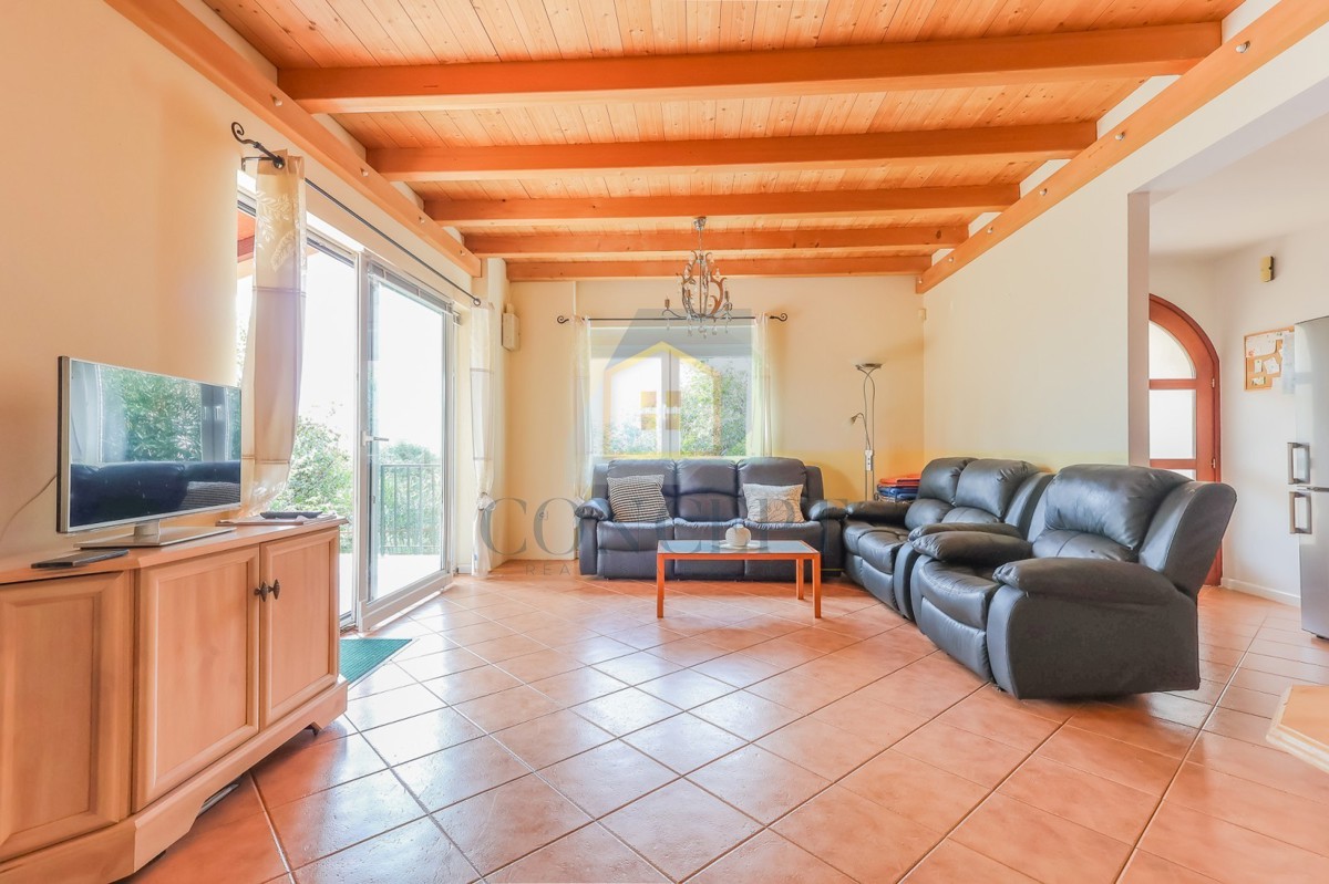 Poreč, dintorni, Prizemnica con vista mare e appartamento aggiuntivo, 10 km dal mare