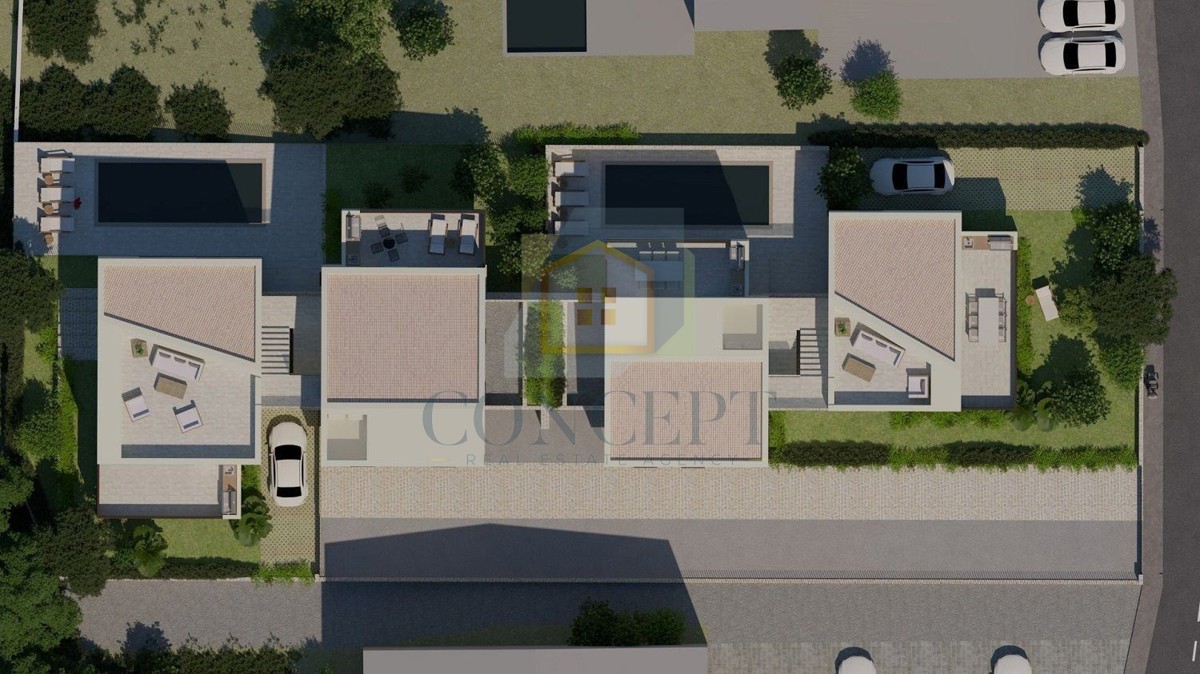 Poreč, dintorni, Terreno edificabile con permesso di costruzione per 8 appartamenti, a 3 km dal mare